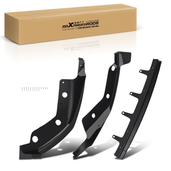 Bumper Lip Spoiler Kit compatible for BMW 3 Series G20 330i 2019-2022 Gloss Black 3 Pieces