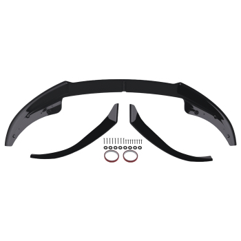 Front Air Dam Cover compatible for BMW 4 Series G22 G23 M Sport 2020-2024 Black compatible for AC Style