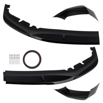 Front Bumper Lip Spoiler Splitters ABS compatible for BMW 5 Series M Sport G30 2017-20
