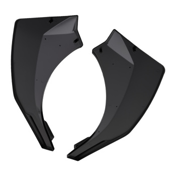 Front Bumper Cover Guard compatible for Hyundai Elantra 2021-2024 Gloss Black Plastic Lip