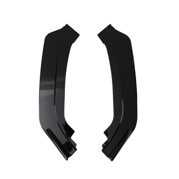 3PC Black Splitter Kit compatible for INFINITI Q60 17-22 Front Sport Bumper Lip Style