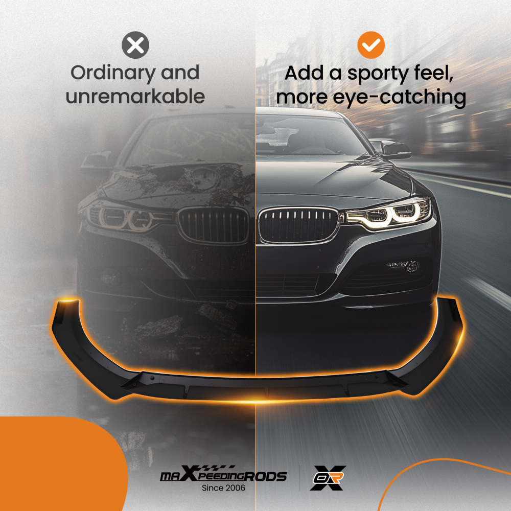 Front Bumper Accent compatible for KIA K5 2020-2024 GT-Line EX Sedan Black Performance Kit