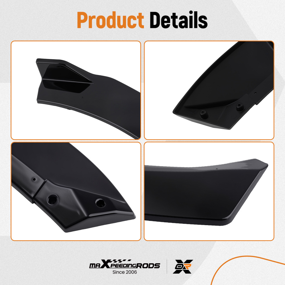 Front Bumper Accent compatible for KIA K5 2020-2024 GT-Line EX Sedan Black Performance Kit