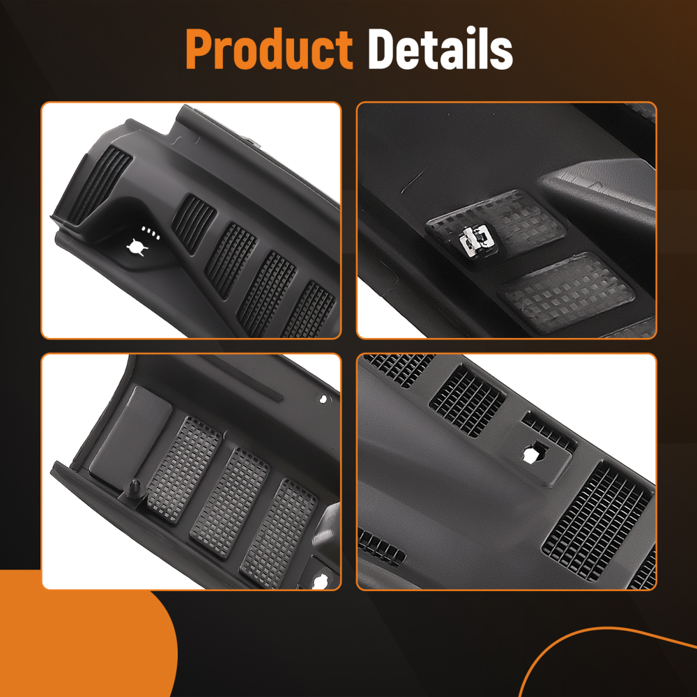 Windshield Wiper Cowl Panel Grille Set compatible for Ford F-250 F-350 Super Duty 2017-2022