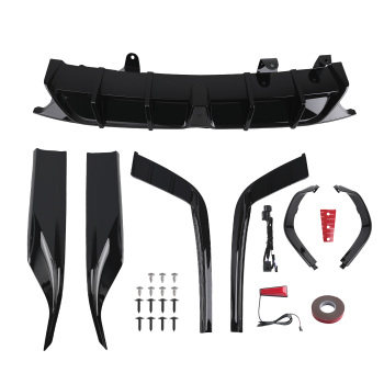 Rear Bumper Diffuser Corner Apron Spats compatible for Honda Accord 10th Gen 2018-20 Yofer