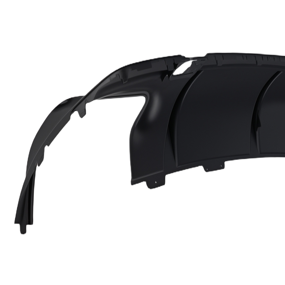 Rear Bumper Diffuser+Tailpipes For 2013-2019 compatible for Mercedes Benz W117 CLA45 AMG Sport