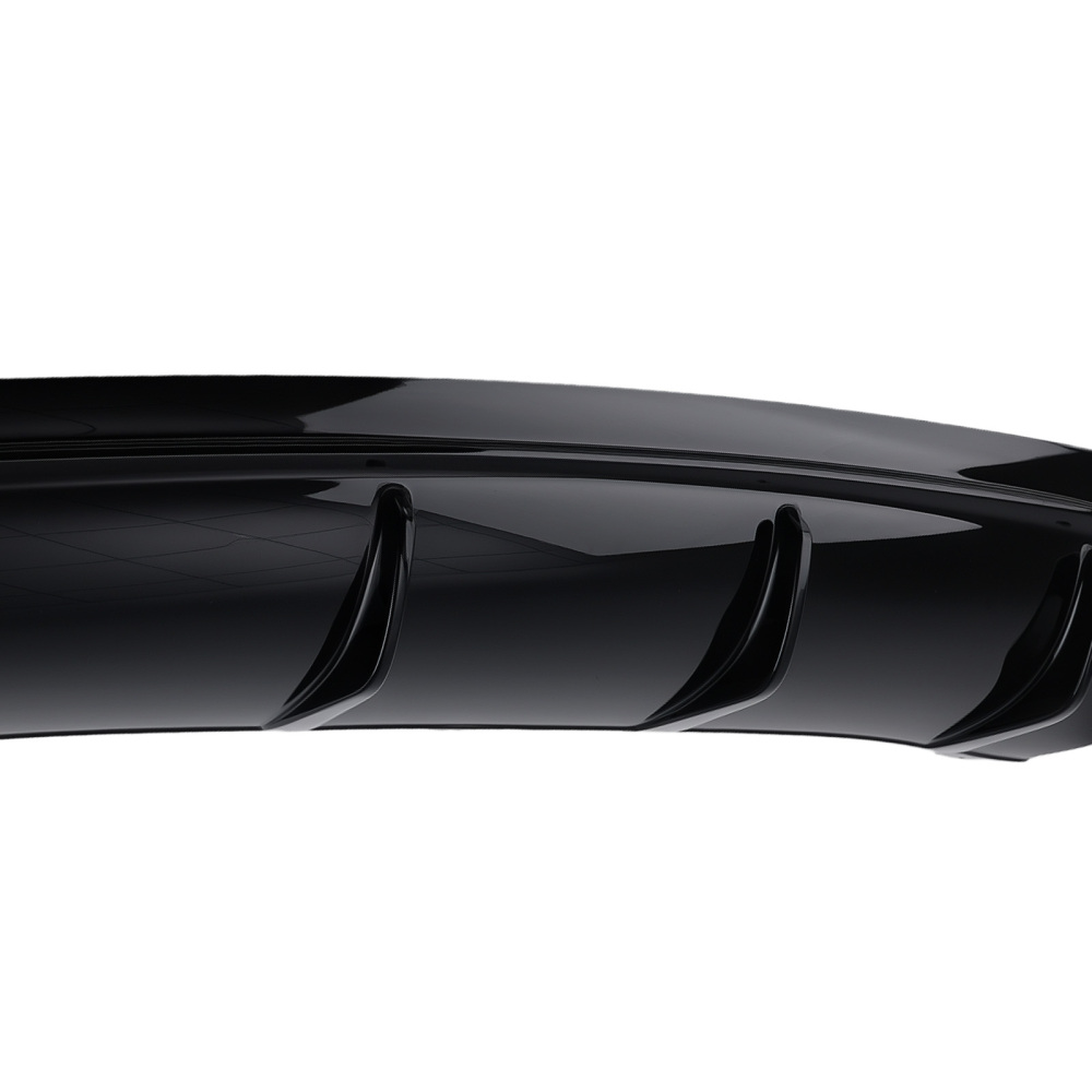 Rear Bumper Diffuser+Tailpipes For 2013-2019 compatible for Mercedes Benz W117 CLA45 AMG Sport