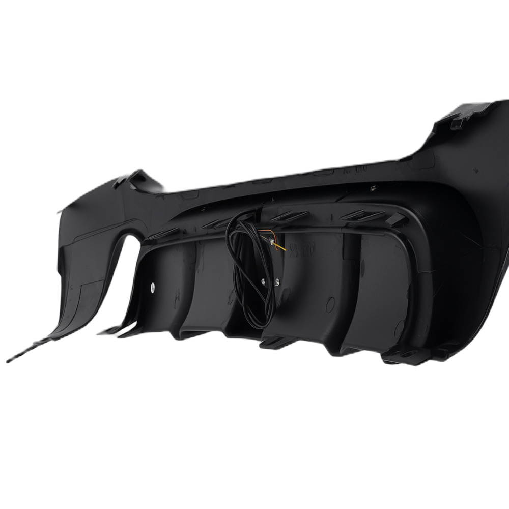 Rear Diffuser Dual Exhausts Gloss Black compatible for BMW E90 E91 3 Series M Sport 05-11