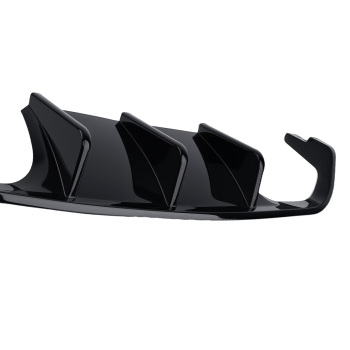 Black Bumper Lip compatible for BMW E92 E93 M3 Coupe 2008-2013 PP Plastic Rear Diffuser Kit