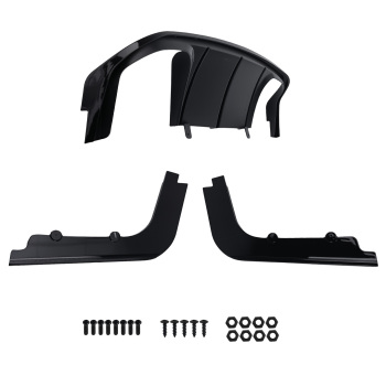 Black Bumper Lip compatible for BMW E92 E93 M3 Coupe 2008-2013 PP Plastic Rear Diffuser Kit