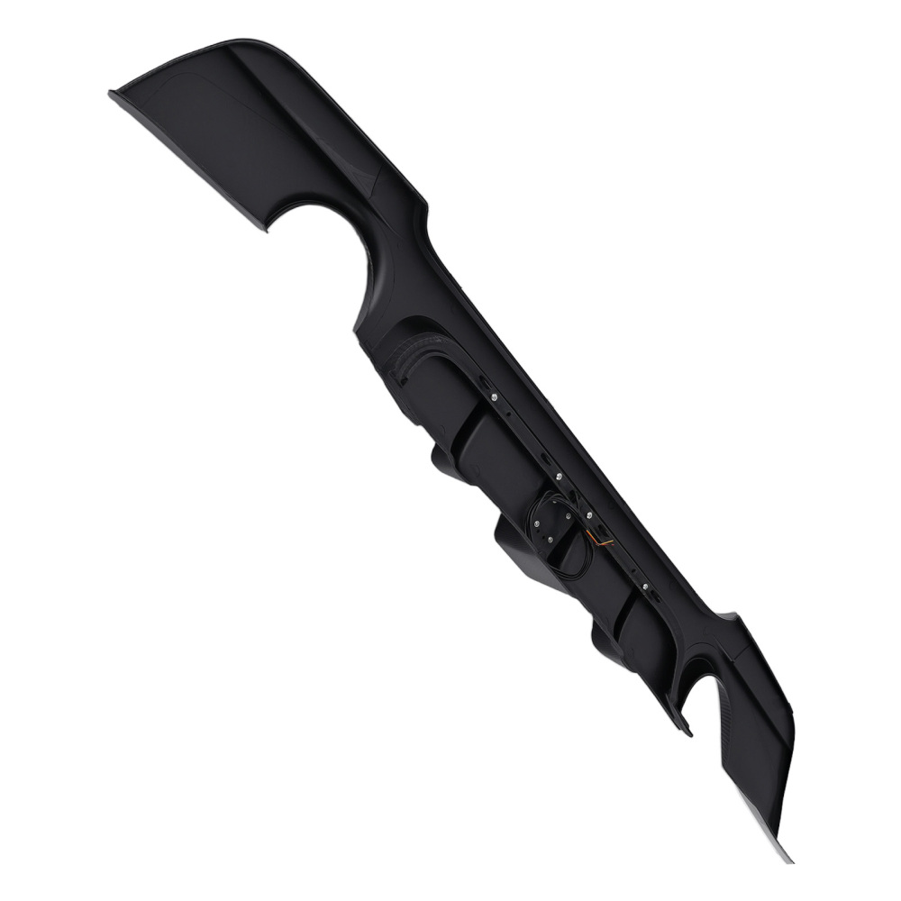 Rear Bumper Diffuser w/ LED Light compatible for BMW E92 E93 M Sport 2007-2013 Carbon Fiber