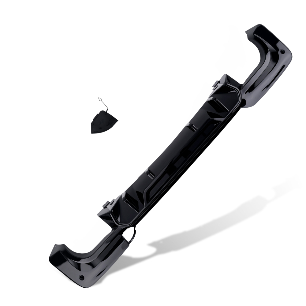 Black Competition Diffuser compatible for BMW G01 X3 M40i M-Sport 2018-2021 PP Style