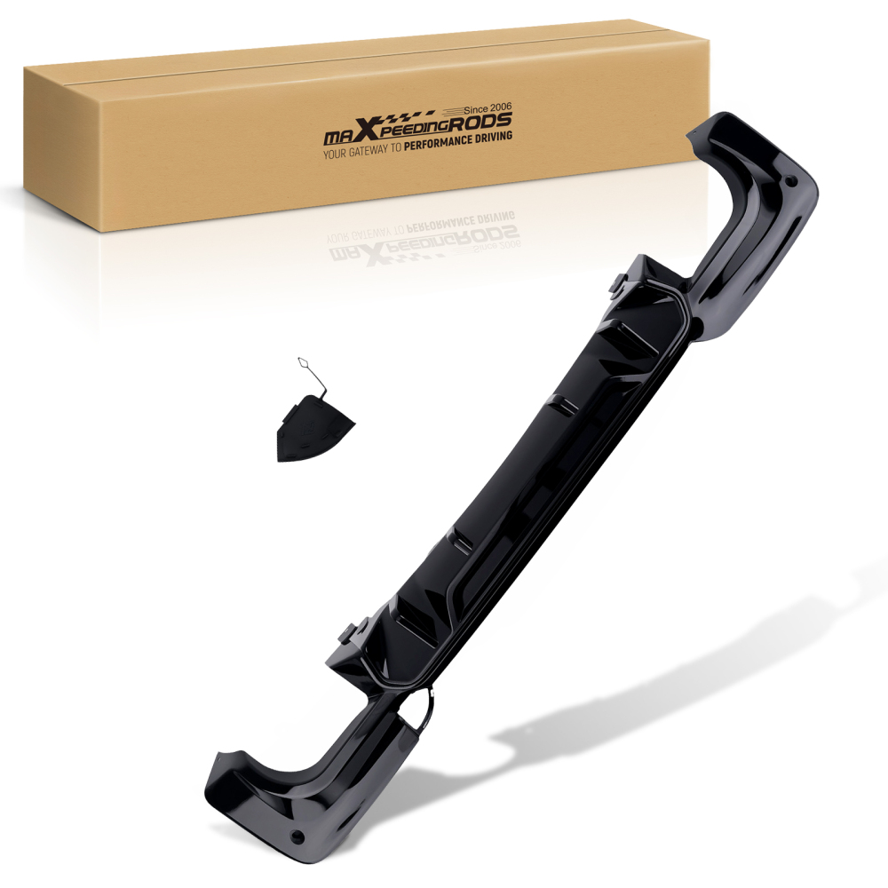 Black Competition Diffuser compatible for BMW G01 X3 M40i M-Sport 2018-2021 PP Style