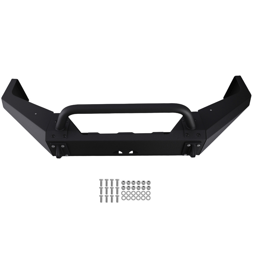 Front Bumper Assembly W/Bull Bar Powder Coated compatible for Dodge Ram 1500 94-01 02 Steel