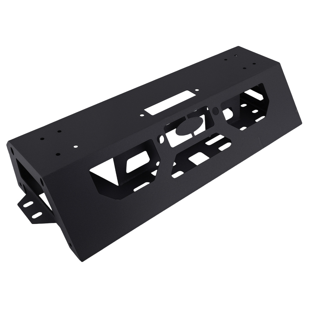 Black Front Bumper Assembly compatible for Ford F-250 F-350 F250 F350 Super Duty 1999-2004