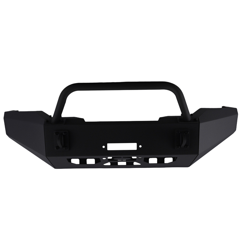 Black Front Bumper Assembly compatible for Ford F-250 F-350 F250 F350 Super Duty 1999-2004