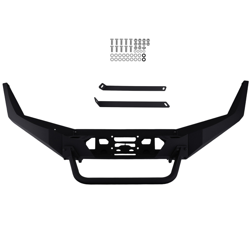 Black Front Bumper Assembly compatible for Ford F-250 F-350 F250 F350 Super Duty 1999-2004