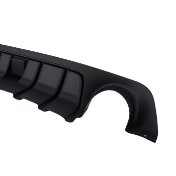 Rear Bumper Diffuser Lip W/ LED Light For 2018-23 compatible for Infiniti Q50 Gloss Black Color