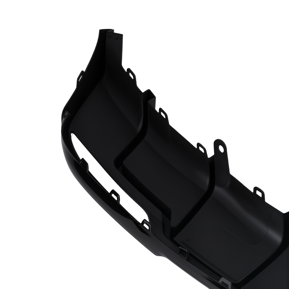 Black Performance Rear Bumper Diffuser W/ Extensions For 2024-2025 compatible for Tesla Model 3