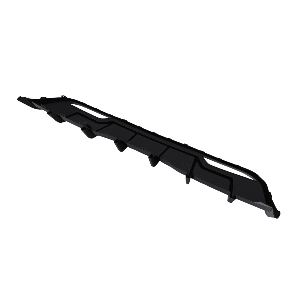 Black Performance Rear Bumper Diffuser W/ Extensions For 2024-2025 compatible for Tesla Model 3