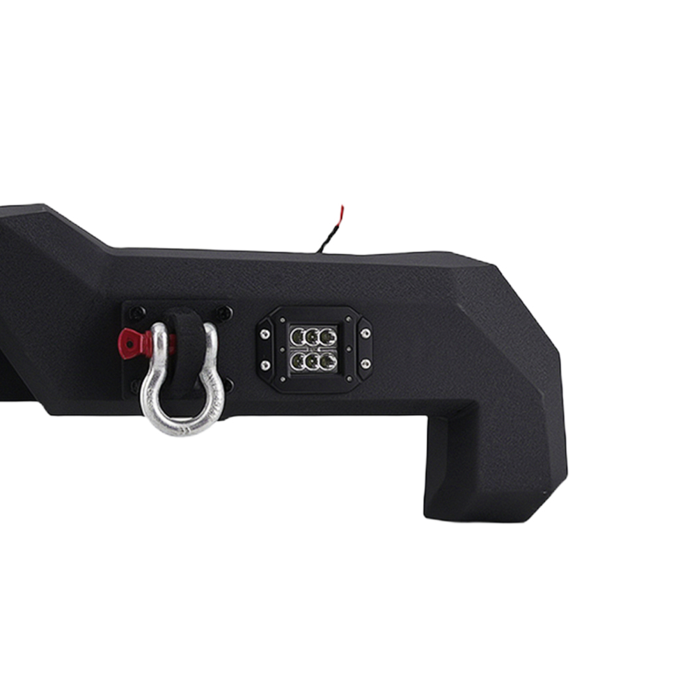 Rear Bumper with LED LightsD-rings Black For 2016-2023 compatible for Toyota Tacoma