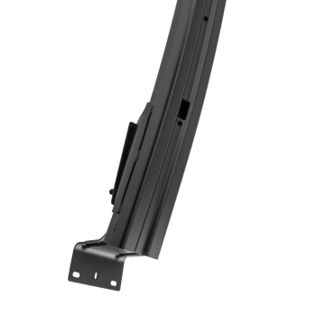 Black Bolt-On Bumper Reinforcement Front compatible for Ram 1500 19-24 68196999AB