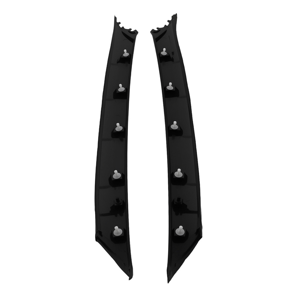 Front Pillar Cover Panel Black compatible for Nissan Maxima 16-20 768379DD0A Kit 2PCS