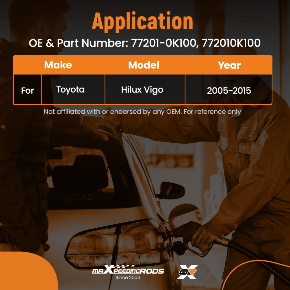 New Fuel Tank Neck Assembly compatible for Toyota Hilux Vigo 05-15 Direct Fit 77201-0K100