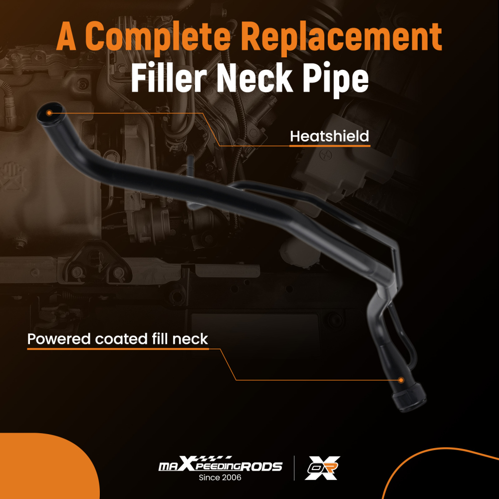 New Fuel Filler Pipe Assembly compatible for Toyota Corolla E12 2001-2008 7720112591 Black