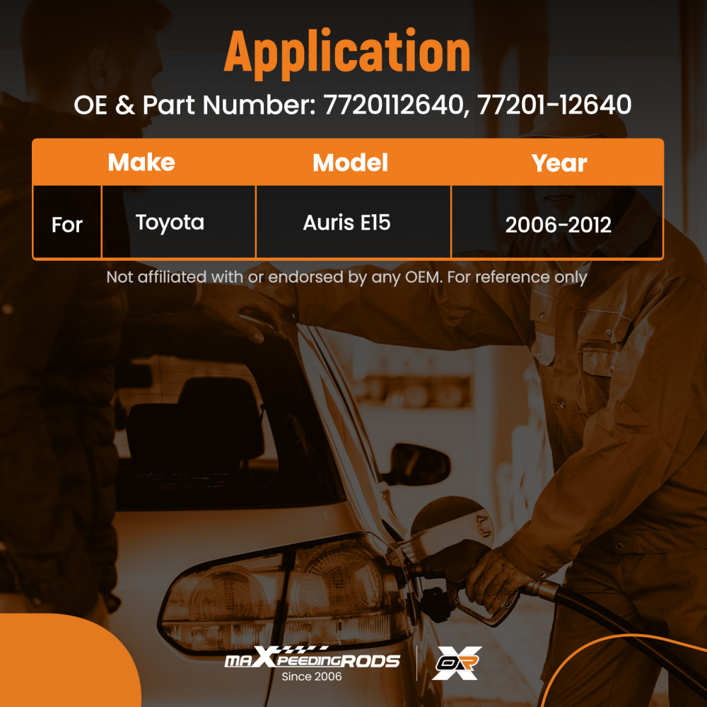 1x New Fuel Tank Neck Pipe compatible for Toyota Auris E15 2006-2012 77201-12640