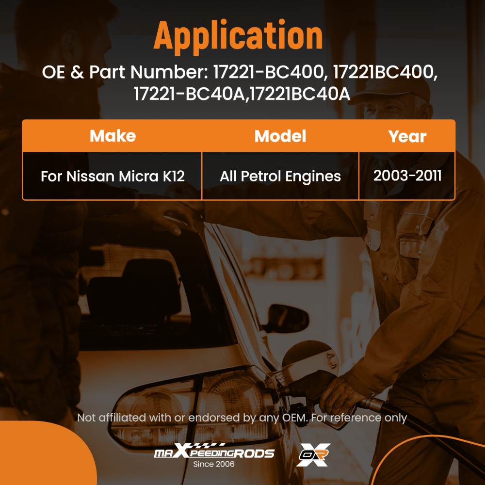 Carburante Tubo Del Collo Di Riempimento compatibile per Nissan Micra K12 Benzina 2003-2011