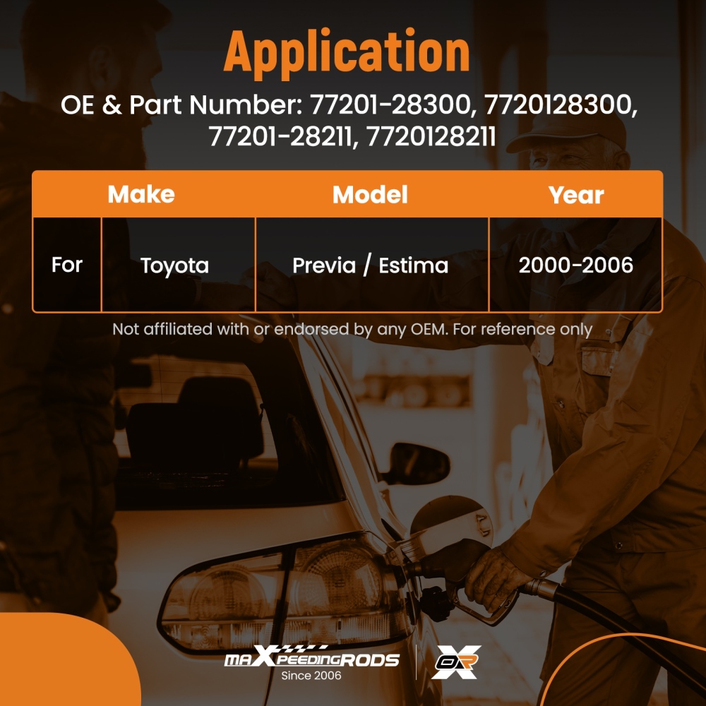 Fuel Tank Fill Neck Pipe compatible for Toyota Previa/Estima 2000-06 77201-28300 Direct Fit