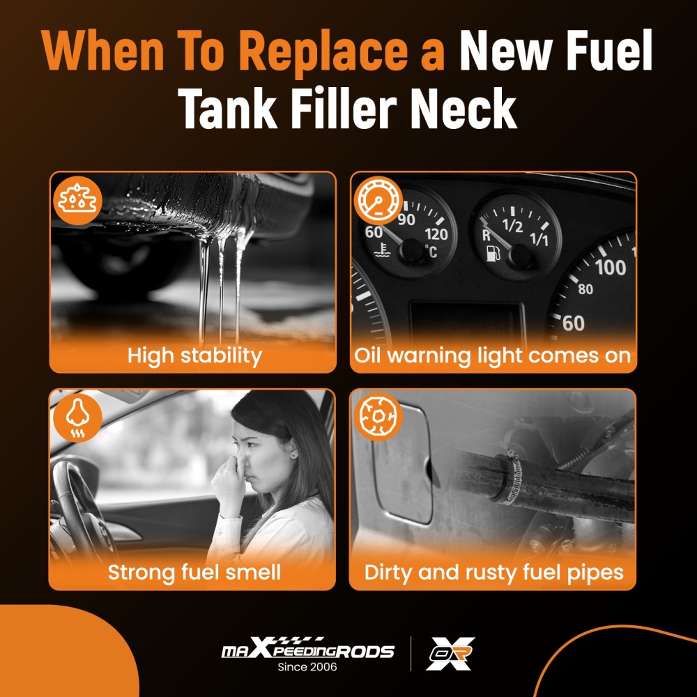 Fuel Filler Assembly compatible for Toyota RAV-4 2000-2005 77201-42140 Black Tank Neck