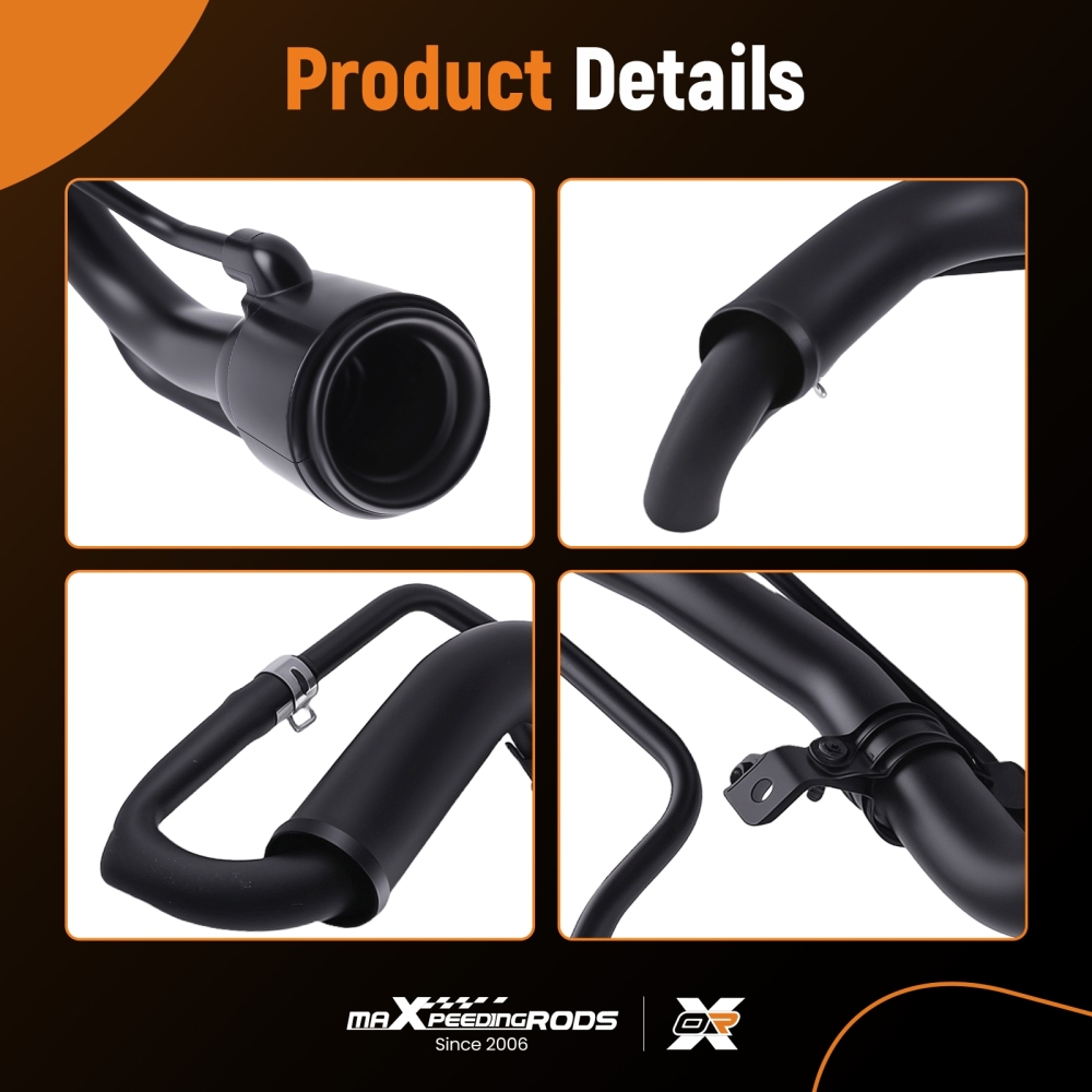 Fuel Tank Fill Neck Pipe compatible for Toyota RAV4 III 2.0/2.4L 2005-13 77201-42180 Black