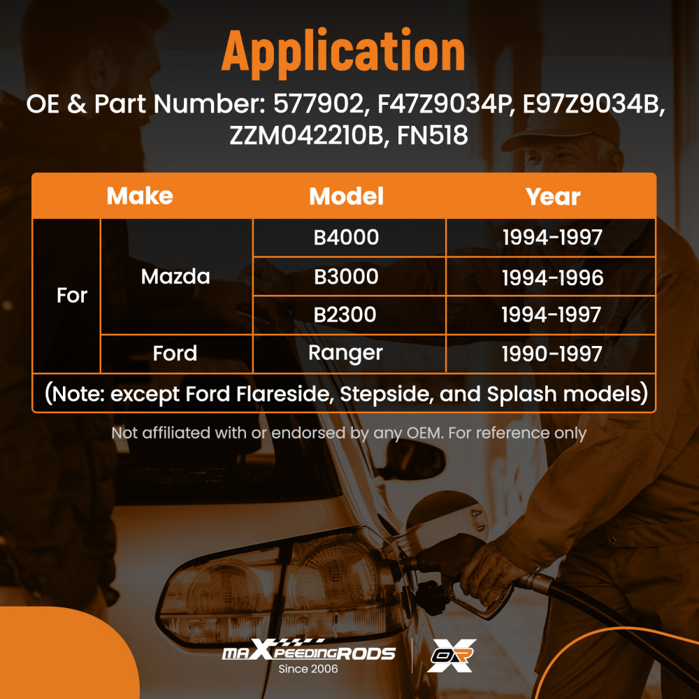 Gas Fuel Tank Filler Neck Hose Pipe compatible for Ford Ranger Mazda B4000 B3000 B2300