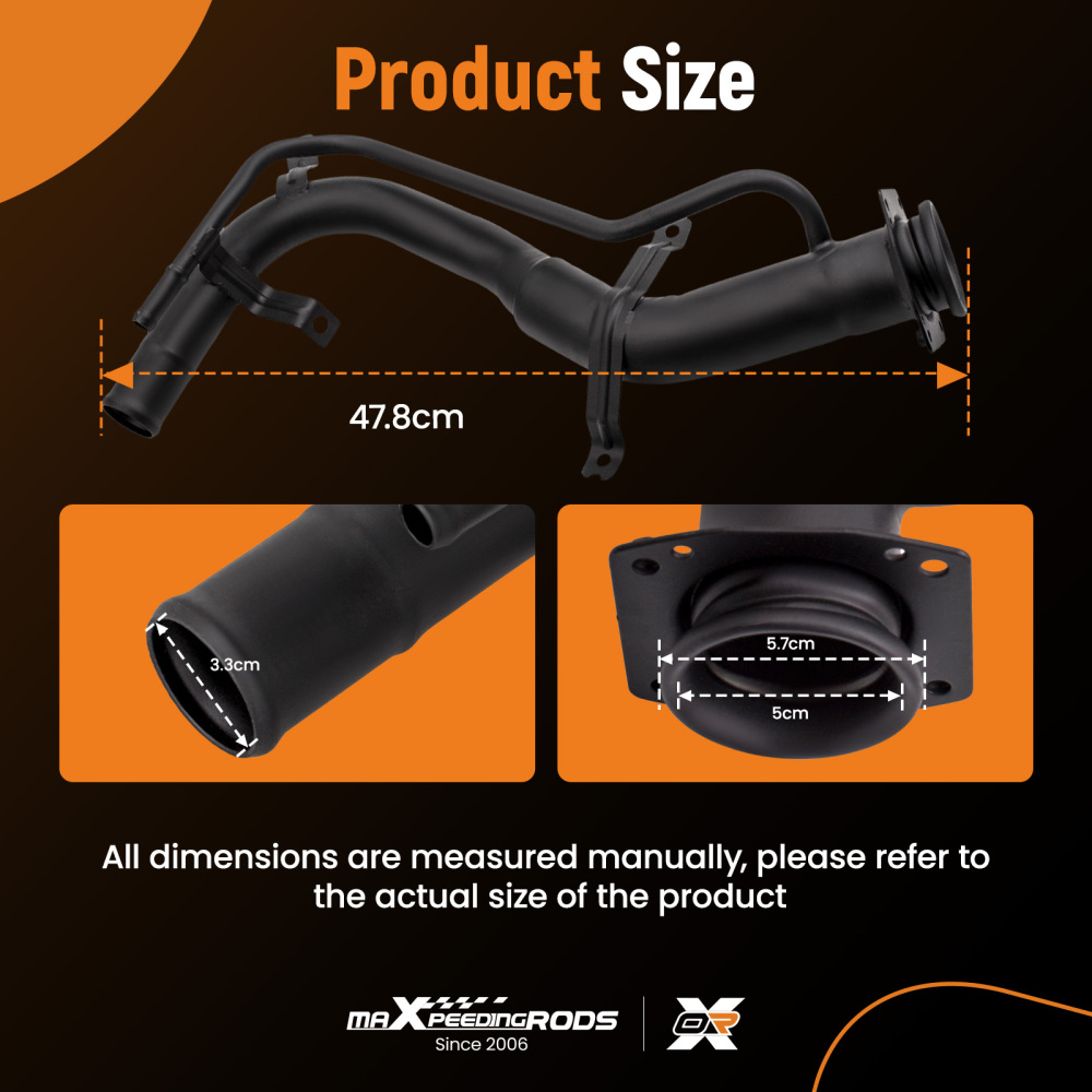 1x Fuel Tank Filler Neck Pipe compatible for Suzuki Wagon R+ 1.0 1.2 Agila 2000-08 9203540