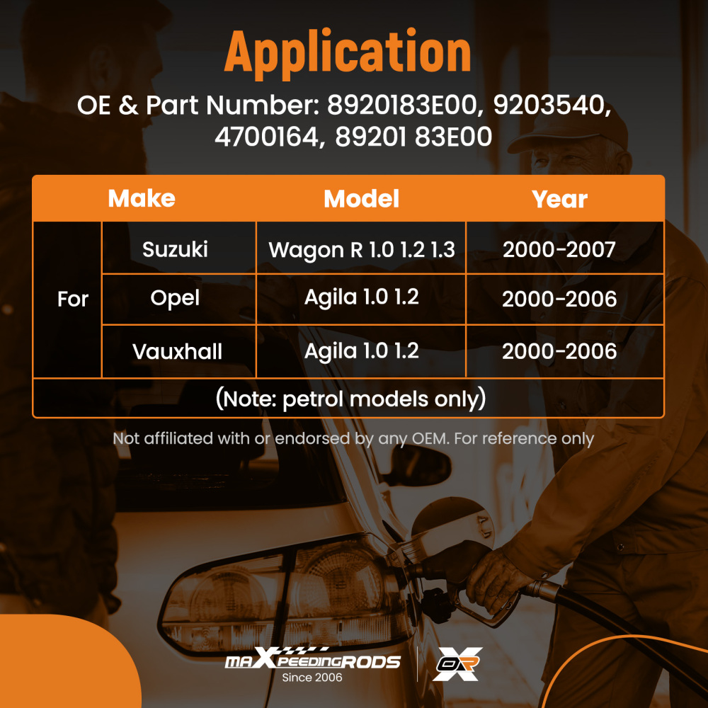 Compatibile per Suzuki Wagon R-R + bocchetta di rifornimento carburante Agila 89201-83E00