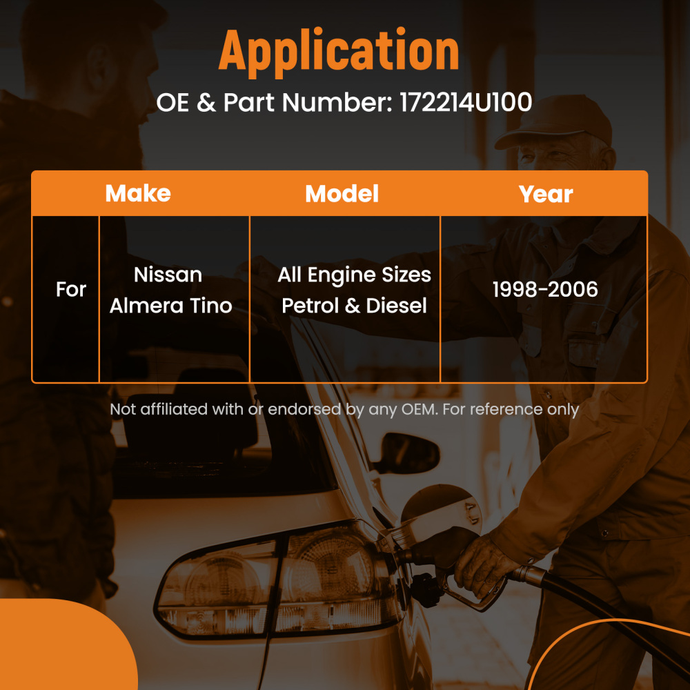 1998 - 2006 ALMERA TINO V10 PETROL DEISEL FUEL TANK FILLER NECK PIPE