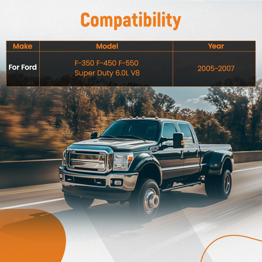 Fuel Tank Filler Neck compatible for Ford F-350/F-450 Super Duty 05-07 F81Z9034SA 8C3Z9034L