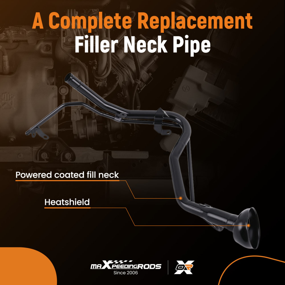 Petrol Tank Fill Pipe compatible for Nissan Qashqai 1.6 2007-2013 172211YA0A Black