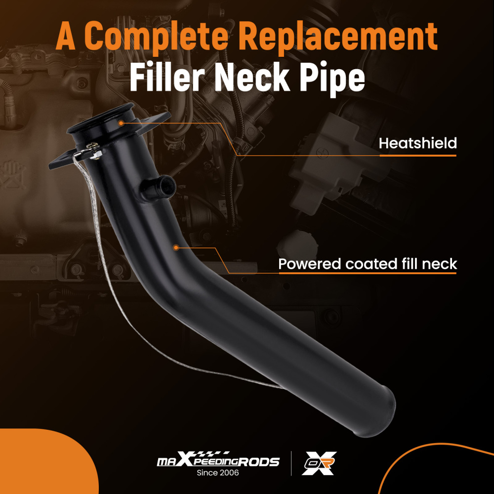 Compatible for GMC Chevy Pickup Truck 96-02 8 Foot Bed Fuel Gas Tank Filler Neck Pipe Hose 