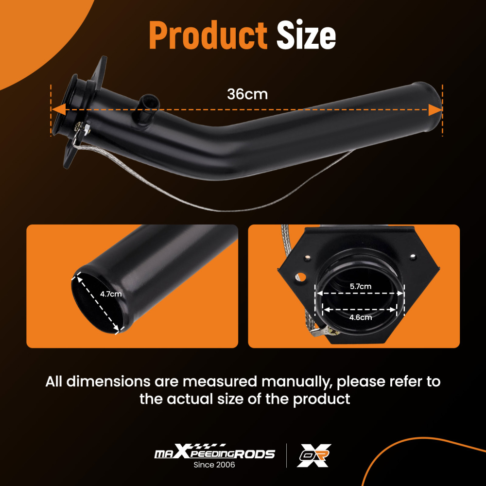 Compatible for GMC Chevy Pickup Truck 96-02 8 Foot Bed Fuel Gas Tank Filler Neck Pipe Hose 