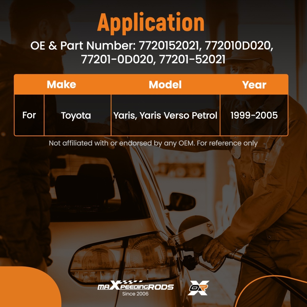 Bocchettone Rifornimento compatibile per Toyota Yaris/Yaris Verso 99-05 772010D020 Benzina