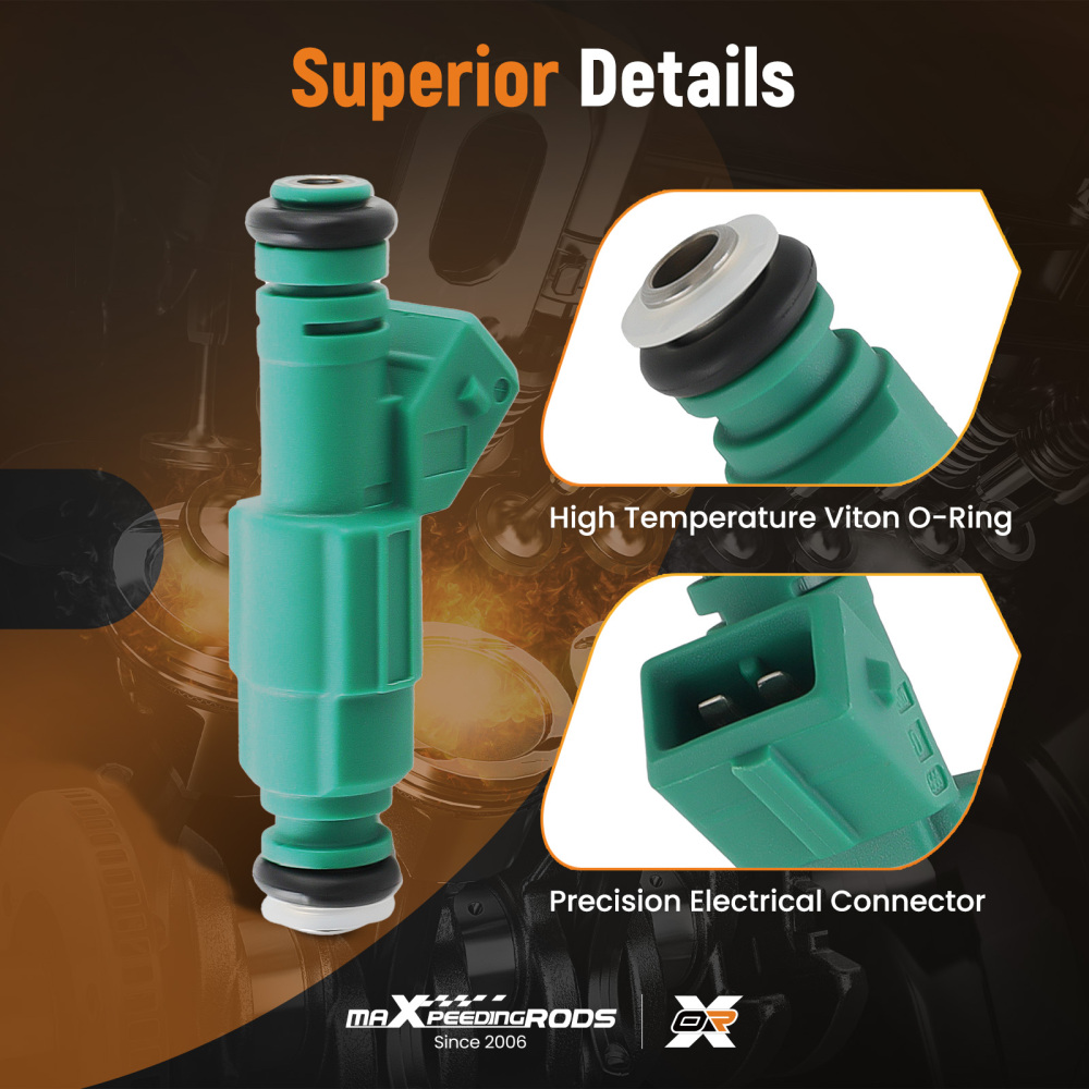 6 Fuel Injectors compatible for Holden Commodore VG VN VL VQ VP VR VS VT VU VX VY V6 3.8L