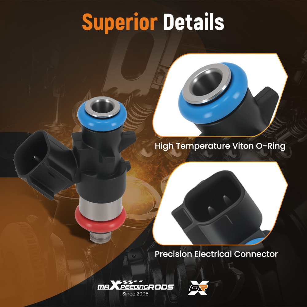 Set of 6 Fuel Injectors compatible for Dodge Durango Grand Caravan Journey 3.6L 2011-2017