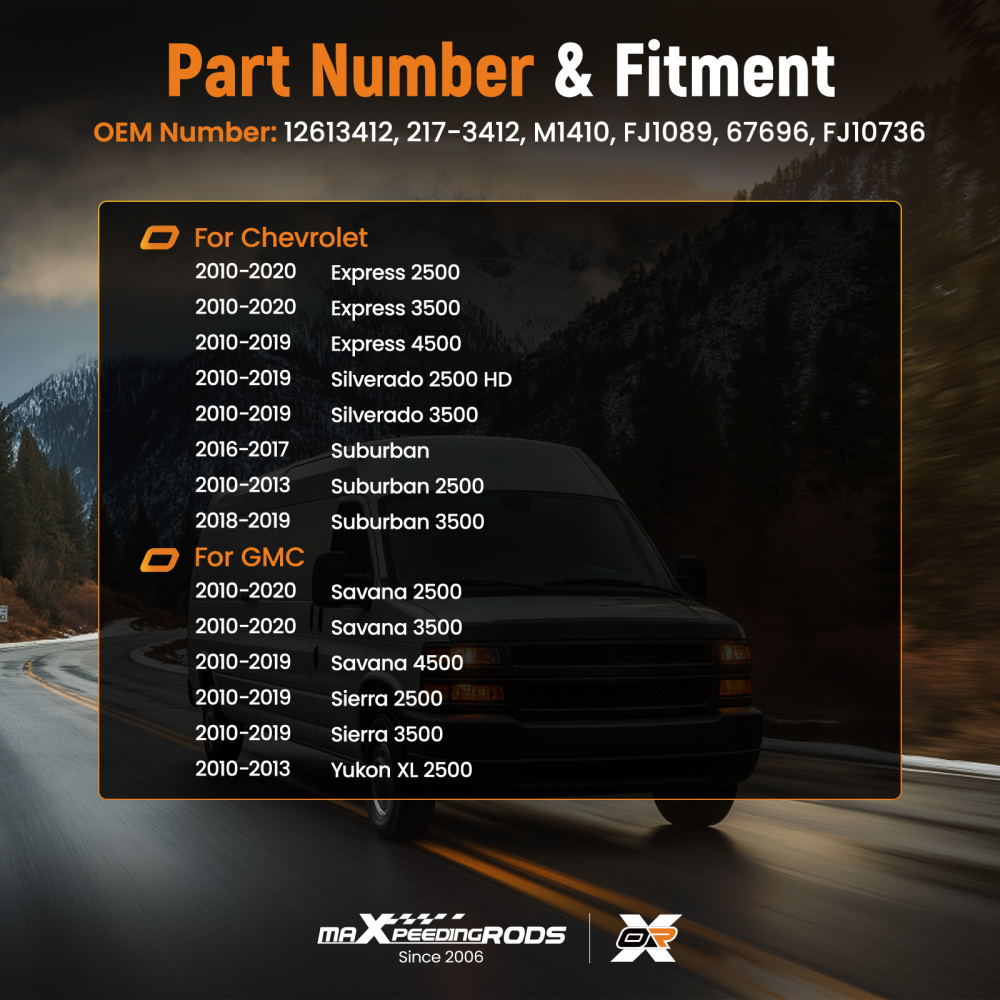 Set of 8 Fuel Injectors compatible for GMC 6.0L compatible for Silverado Sierra 2010-2013 6.6L 12613412