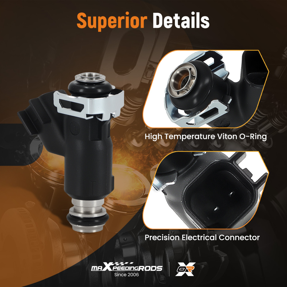 Set of 8 Fuel Injectors compatible for GMC 6.0L compatible for Silverado Sierra 2010-2013 6.6L 12613412