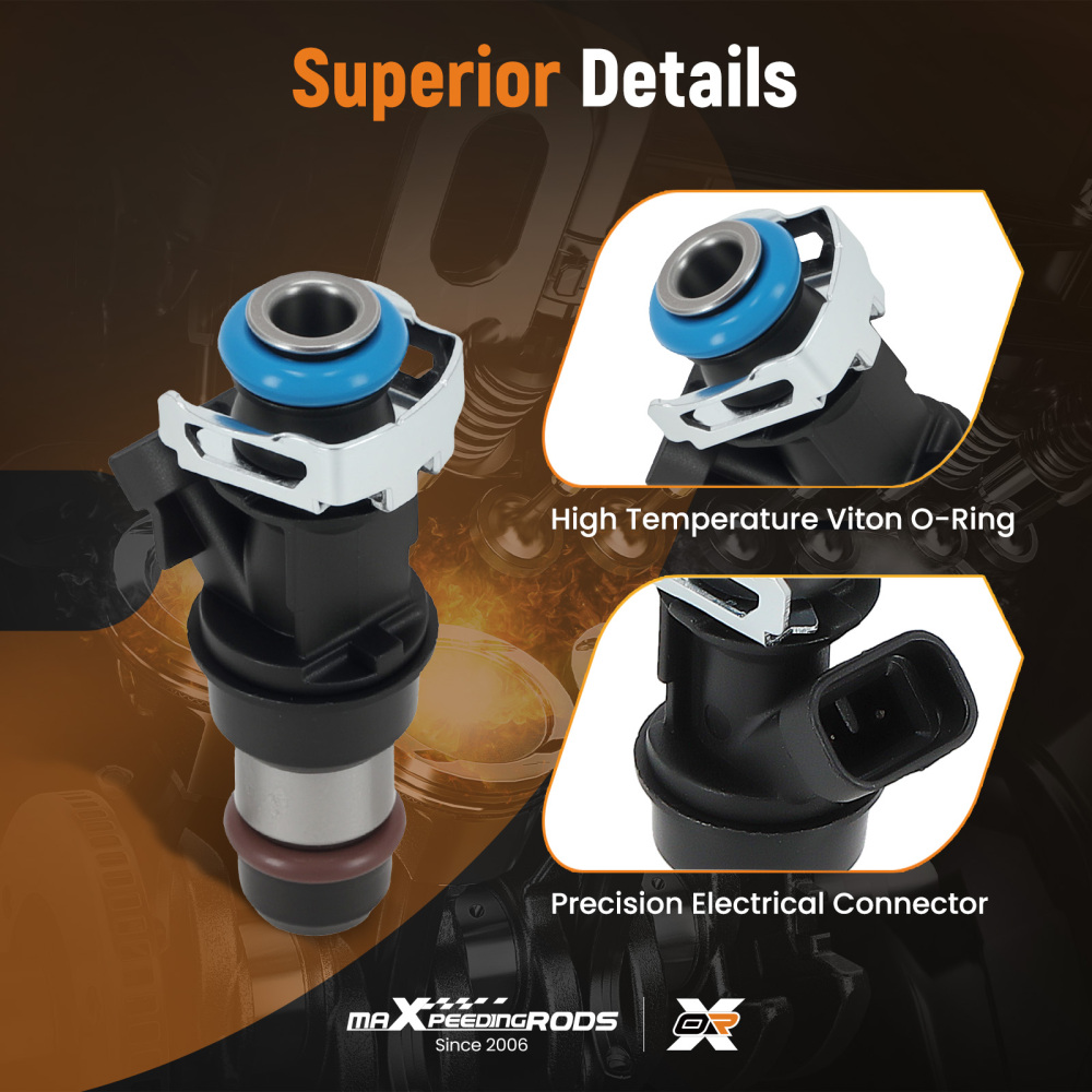 8Pcs Fuel Injectors compatible for Isuzu Ascender compatible for Hummer H2 Cadillac Escalade 4.8 5.3 6.0