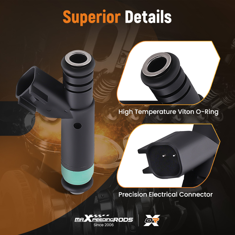 8 Fuel Injectors compatible for Chrysler Aspen compatible for Dodge Dakota Durango compatible for Ram 1500 4.7L V8 01-07