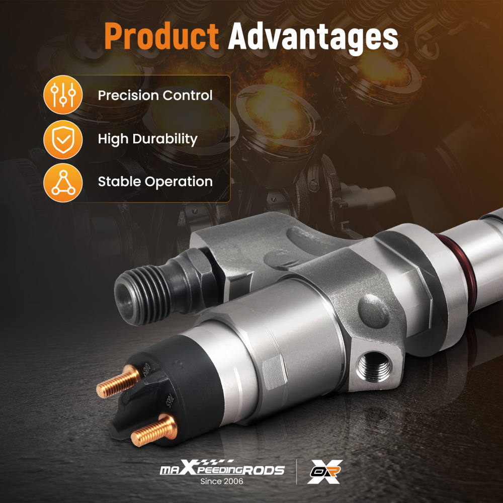 Fuel Injector compatible for Chevrolet Silverado GMC Sierra 2500 3500 2001-2004 6.6L